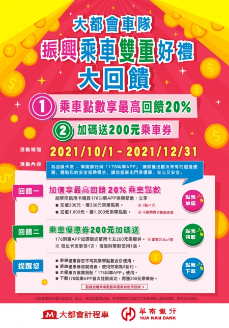 20210923華南銀行合作案o_EDM - 大都會計程車55178
