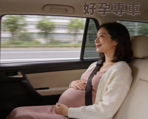 孕婦繫好安全帶,安心搭乘大都會好孕專車